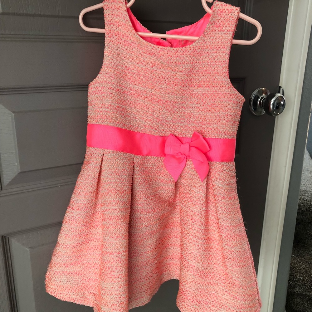 Girls pink party dress
